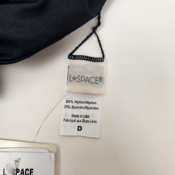 L*Space Parker Convertible Bikini Top in Black Size D NWT - Picture 5 of 5